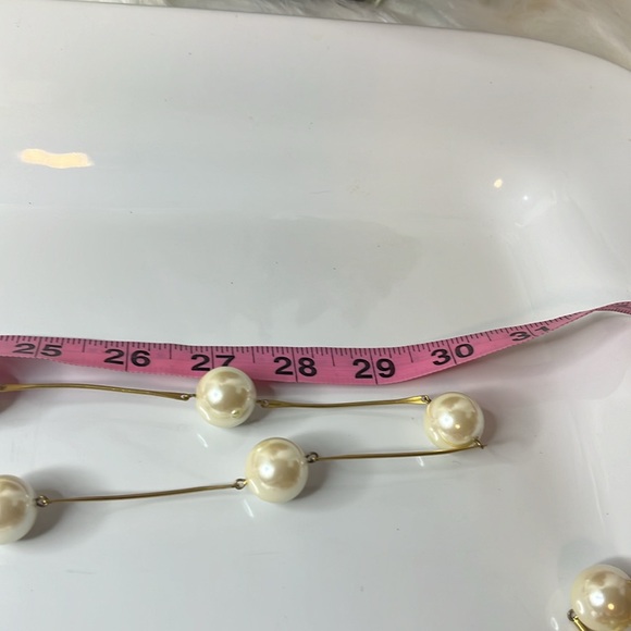 CAROLEE LONG LINK PEARL NECKLACE - Picture 3 of 9